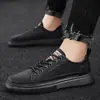 Zapatos de chef para hombre de otoño, zapatillas, zapatos casuales de cuero, zapatos de trabajo negros para hombre, zapatos de cocina