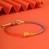 Pulsera Año Nuevo Nueve Fuego Púrpura Pulsera Cuerda Roja Hombre Hecha a Mano Trenzada Mujer