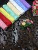 Direto da fábrica novo DIY tridimensional laser pequena rosa bordado renda infantil tecido de renda bordada tecido