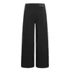 G6935 Estilo High Street Americano Unisex Gama Alta Lavado Color Sólido Diseño de Botones Jeans Casuales Sueltos para Hombre