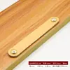 Manija de Cuero para Puerta de Gabinete de Muebles, Manija de Cuero para Maleta, Manija de Cajón de Gabinete, Manija de Gabinete de Cuero Marrón-Negro