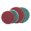 8698 estropajo industrial 7447C disco de flocado rojo paño para verduras y melones extracción de óxido lámina de nailon 4 pulgadas 5 pulgadas 6 pulgadas