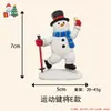 Imanes para Refrigerador Muñeco de Nieve Hombre de Jengibre Personalizado Creativo Decoración Navideña Pegatinas Magnéticas Imanes de Regalo Magnéticos Estéreo 3D