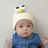 Gorros para Bebé Otoño e Invierno Lindo Oso Gorros de Lana para Bebé Gorros de Punto de Invierno para Niños y Niñas Gorros Cálidos para Niños con Protección para los Oídos