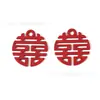 Estilo Chinês Base Dupla Felicidade Acessórios de Joias DIY Pulseira de Liga Pingente Chaveiro Corrente de Celular Pingente Feito à Mão