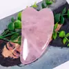 Raspador de Cristal Rosa Natural Delfín Dedo Jade Raspador de Belleza Masaje Meridiano Cuerpo Entero Gran Cantidad Listo para Usar Cuidado de la Salud