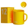 Taza de acero inoxidable 316 transfronteriza con tapa, 12 oz, taza de café elegante, taza de leche para oficina, taza de té