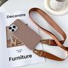 Funda de silicona para iPhone 15 Pro, funda protectora con cordón ajustable para Samsung S24