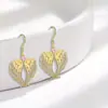 Nuevos Pendientes Colgantes de Ala de Ángel Exquisitos Más Fáciles de Combinar Personalidad de Moda Creativos Frescos Exquisitos Regalo Conmemorativo