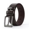 Nuevo cinturón de hebilla de pasador de aleación de aguja ancha para hombre, moda de negocios, todo para combinar, cinturón de hombre al por mayor, cinturón para pantalones de puesto de mercado