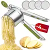 Prensador de Acero Inoxidable con Mango de Silicona para Puré de Patatas Herramientas de Cocina Prensa de Patatas Gadgets de Cocina