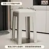 Bancos de Plástico para Uso Doméstico, Taburetes Cuadrados Engrosados y Apilables Empacados Suavemente para Casas de Alquiler, Bancos Altos Simples, Fuertes y Duraderos para Mesa de Comedor