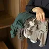 Ropa Infantil Niña Estilo Retro Puerta Sur Corea del Sur Camiseta Básica Primavera y Otoño Estilo Occidental Bebé Niños Cuello de Encaje Top de Moda