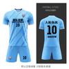 Conjunto de Uniforme de Fútbol para Adultos, Camiseta Lisa Personalizada para Aficionados, Uniforme de Equipo de Competición DIY de Manga Corta, Camiseta de Entrenamiento, Uniforme de Fútbol Listo para Usar