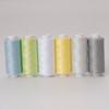 400 tamaño 6 hilo de coser de 6 hilos puntada a mano hilo de poliéster DIY hilo de coser de seis hilos traje multicolor eje pequeño 402 puntada a mano