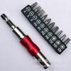 Varilla de Extensión Multiángulo de 1/4" 6.35mm Liberación Rápida Auto-Bloqueante Magnética Hexagonal Direccional