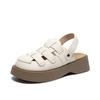 Sandalias ZHR de Dos Formas con Huecos para Mujer Verano 2024 Nuevos Zapatos con Agujeros Suela Gruesa Sandalias Romanas para Salir