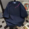 Camiseta de moda retro japonesa gris de manga corta para hombre, tendencia de verano 2026, versátil, corte holgado, casual, estilo Hong Kong