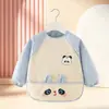 Bodis con Babero para Bebé Niños Comiendo Impermeable Anti-Manchas Otoño Invierno Manga Larga Bebé Alimentación Complementaria Babero Delantal de Jardín de Infancia Masculino