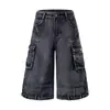 Shorts de mezclilla personalizados transfronterizos retro americano desgastados cortos shorts cortos procesamiento a medida con dibujos a muestra