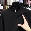 Sudadera de cuello redondo antibacteriana de 10 A para hombre Camiseta 2026 Primavera y Otoño Nueva Moda Casual Estampada de Manga Larga Camiseta Básica para Hombre