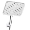 Cabezal de ducha cuadrado estilo americano de 12 pulgadas con filtro superior de Amazon, cabezal de ducha superior presurizado con panel blanco para baño de hotel al por mayor