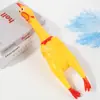 Pollo Gritón de Vinilo Grande, Mediano y Pequeño Juguete Creativo de Broma para Liberar Estrés, Juguete de Sonido para Mascotas, Pollo Gritón Desesperado, Divertido