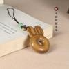 Nueva Cadena para Teléfono con Hebilla de Conejo de Sándalo Orejas de Conejo Lindas Estilo Unisex Pareja Colgante Joyería