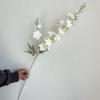 Simulação 2-garfo reunindo delphinium reta fábrica de flores de casamento linha flor combinando flor decoração de sala de estar de hotel Hyacinth