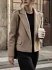 Blazer de Lana Casual para Mujer AliExpress 2026 Otoño/Invierno Texturizado Suelto Abrigo de Lana Ropa para Mujer Transfronteriza