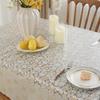 Mantel de PVC floral amarillo y blanco, 100% impermeable, a prueba de aceite y resistente a salpicaduras, se puede limpiar con un paño repetidamente. Los protectores de mesa rectangulares y cuadrados se pueden cortar a cualquier tamaño, adecuados para comedor interior y exterior, camping, barbacoas y decoración de restaurantes. Protege muebles y electrodomésticos del polvo, con un mantel decorativo de estilo rústico retro