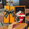 Ramo para el Día del Maestro, Llavero de Flor Sostenido a Mano, Producto Terminado de Ganchillo de Flor Artificial Rosa, Regalo Creativo, Regalo para el Día del Maestro