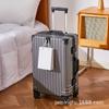 Maleta de Alto Valor 24 pulgadas Marco de Aluminio Ruedas Universales Silenciosas Maleta Trolley de Viaje Portavasos Plegable Caja con Contraseña Gran Capacidad
