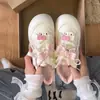 Zapatos de Pan con Suela Gruesa de Diseño de Nicho para Mujer 2025 Nuevo Otoño Zapatos Lindos Estudiante Deportes Dedo Gordo Zapatos Blancos