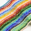 Cuentas de Cristal Tierra de 6 mm Chapadas Color AB 1 Hilo Cuentas de Cristal Dispersas Cuentas de Vidrio Cuentas de Piña Material para Joyería Hecha a Mano Accesorios
