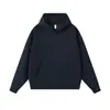 Sudadera con capucha raglán de algodón diamante de 380 g para hombre y mujer, top holgado de color liso, ropa de trabajo para grupo, sudadera con logo personalizado