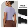 Especializada em Amazon Transfronteiriça Europeia e Americana, Camisetas Esportivas de Secagem Rápida, Camisetas Esportivas Slimming Casuais e Versáteis de Manga Curta