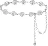Celebridad de Internet Accesorios de Cadena Metálica para la Cintura para Mujer Cadena de Flor Rosa Cinturón Decoración con Cadena para Vestido Pantalones Nuevo Estilo 2025