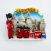 Imán para refrigerador de resina con diseño de defensor británico de Londres, cultura y creatividad, recuerdo de viaje creativo, adhesivo magnético, artesanías, recuerdo.