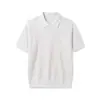 Ropa de Hombre Jiezhan Estilo Old Money Polo de Punto Manga Corta 2026 Nuevo Llegado de Verano Marca de Moda Top Básico Casual Ligeramente Maduro