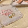 Pendientes de nicho de alta gama con textura de esmalte de gota de temperamento que combina con todo, pendientes femeninos de red de súper hada roja con aretes geométricos, joyería para las orejas