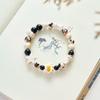 Pulseira mista de cerâmica Jingdezhen estilo étnico fresca para estudantes, temperamento fofo, pulseira feminina tecida à mão
