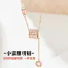 Collar de Plata Pura S999 con Diamante de Cintura Pequeña para Mujer, Colgante Versátil de Alta Gama, Cadena de Clavícula de Moda, Regalo del Día de San Valentín Chino para Novia