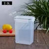 Caja de Conservación de Plástico Sellada Recipiente de Conservación para Refrigerador Fiambrera para Calentar en Microondas Caja de Almacenamiento de Alimentos Cafetera de Cocina