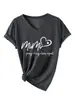 Mimi reza abraza amor Amazon eBay tienda independiente casual simple camiseta de mujer cuello en V manga corta capa base