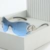 Óculos de Sol de Armação Grande Estilo Novo Transfronteiriço Personalidade Europeia e Americana Moda Y2K Óculos de Sol Excêntricos de Cobra para Mulheres