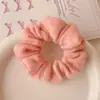 Elásticos de Cabelo de Pelúcia da Série Rosa Primavera, Novas Faixas de Cabelo Doces Estilo Fada para Mulheres, Acessórios de Cabelo Simples e Versáteis para Crianças