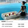 Plato flotante de ratán para piscina al aire libre, bandeja de agua para hotel de alojamiento familiar de Bali, cesta de cuerda para té de la tarde de Cyber Celebrity