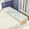 Cama plegable de madera maciza cama empalmada cama ampliada para niños con barandilla individual doble cama de expansión para siesta añadir cama cama lateral para adultos