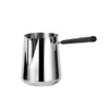 Jarra de acero inoxidable para latte art con asa, pico, taza para espumar leche, taza con mango largo para derretir cera